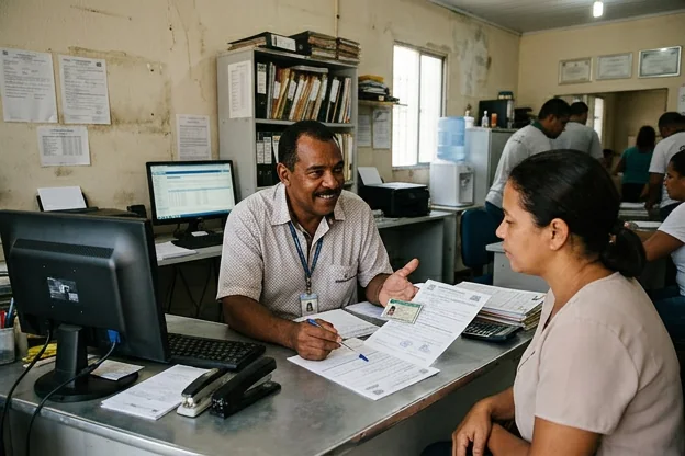 Profissional ajudando a entender como renovar a CNH em Santo Antônio de Jesus.